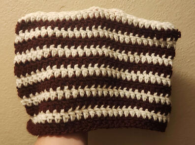 Burgundy &amp; White Stripped Cat Hat | $12 + Shipping