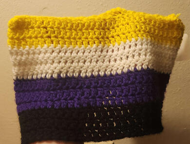 Nonbinary Pride Cat Hat | $16 + Shipping