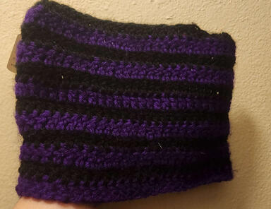 Black &amp; Purple Stripped Cat Hat | $12 + Shipping