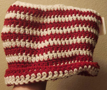 Red &amp; White Striped Cat Hat w/ Beanie Brim | $15 + Shipping